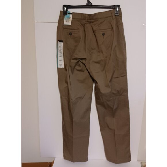 Vintage Lee Womens Olive Plain Front Relaxed  Stretch Comfort Pants size 10 Med - Picture 6 of 6